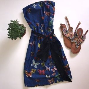 Anthropologie Strapless Dress Nathalie Lete Paris